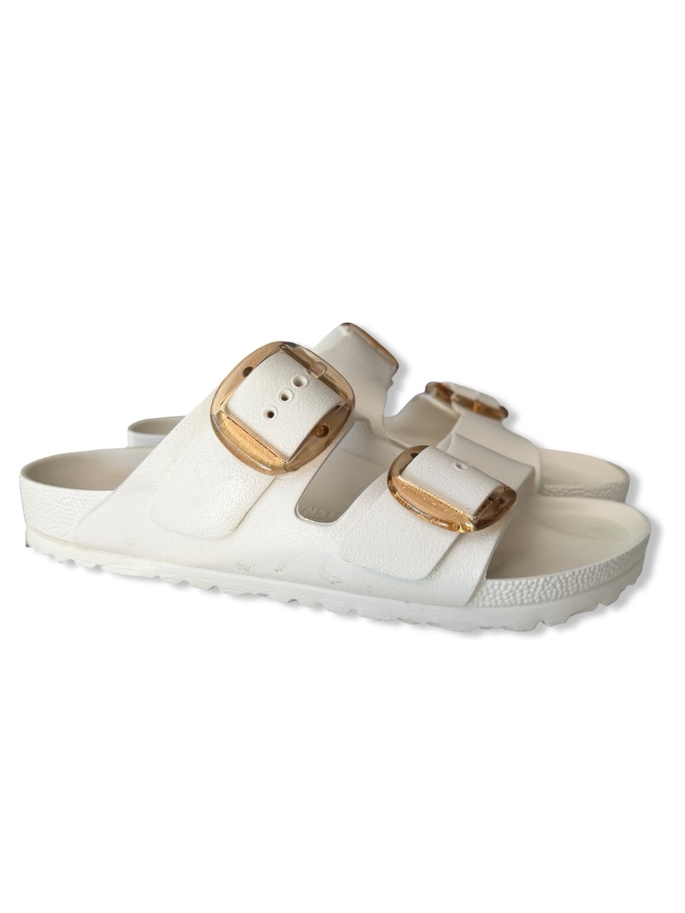 Birkenstock Arizona Big Buckle Eva Sandals White birkenstocks shoes 38 7.5 - Picture 7 of 10